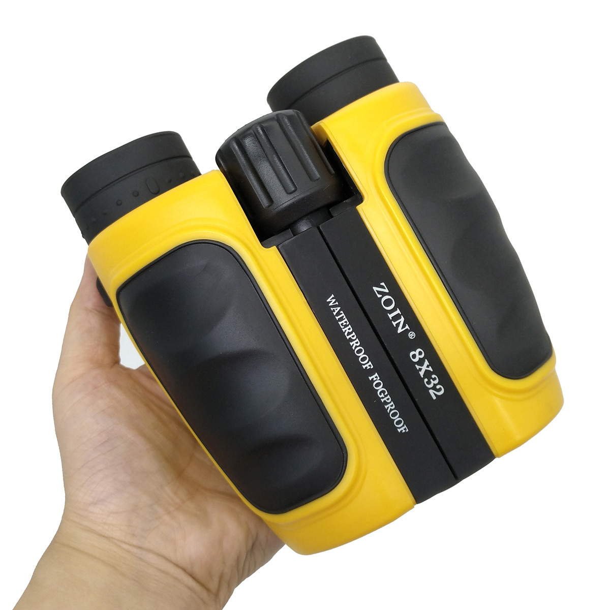 Yellow Waterproof 8x32 Folding ED Binoculars Telescope For Adults Children